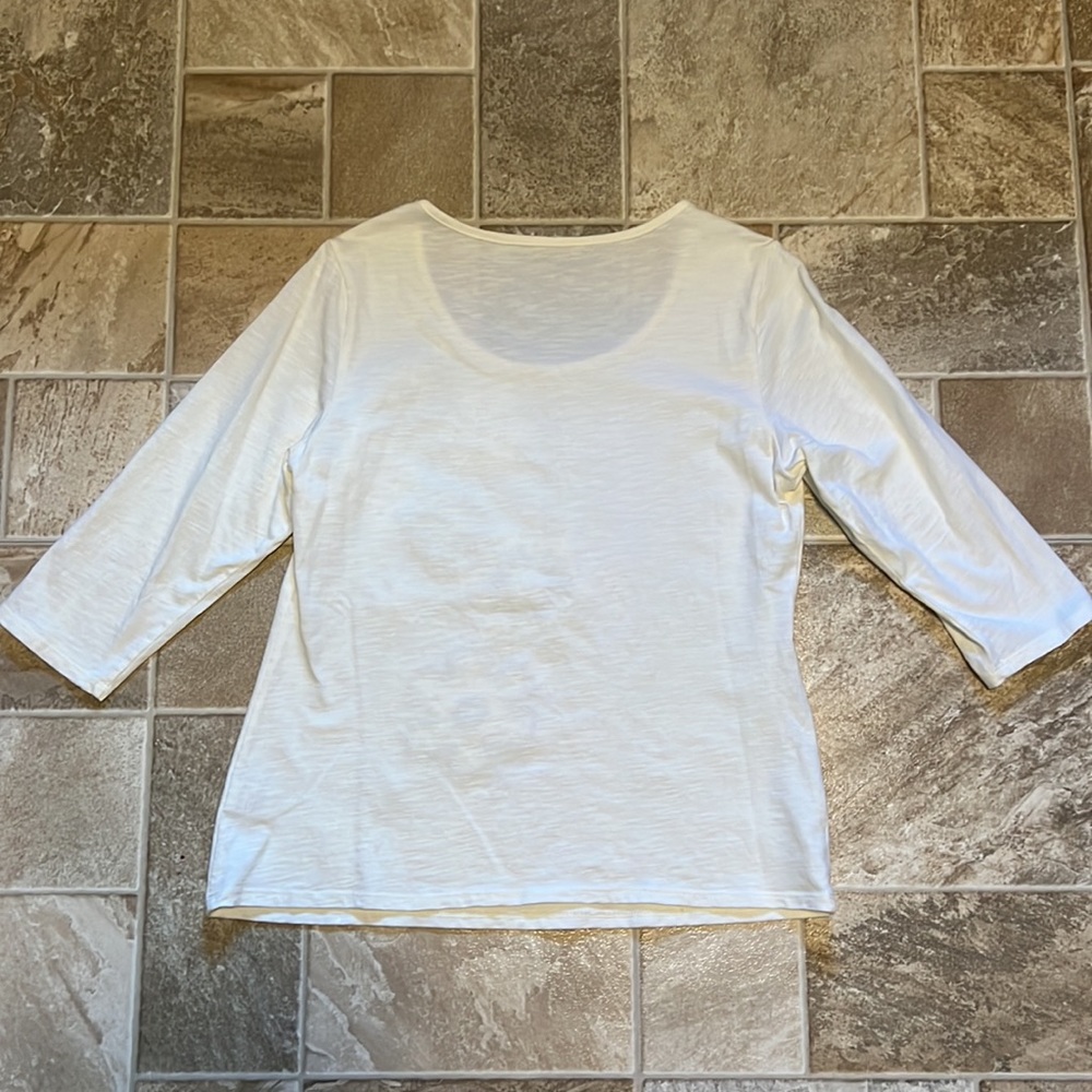 Coldwater Creek 3/4 sleeve tee - Picture 5 of 5
